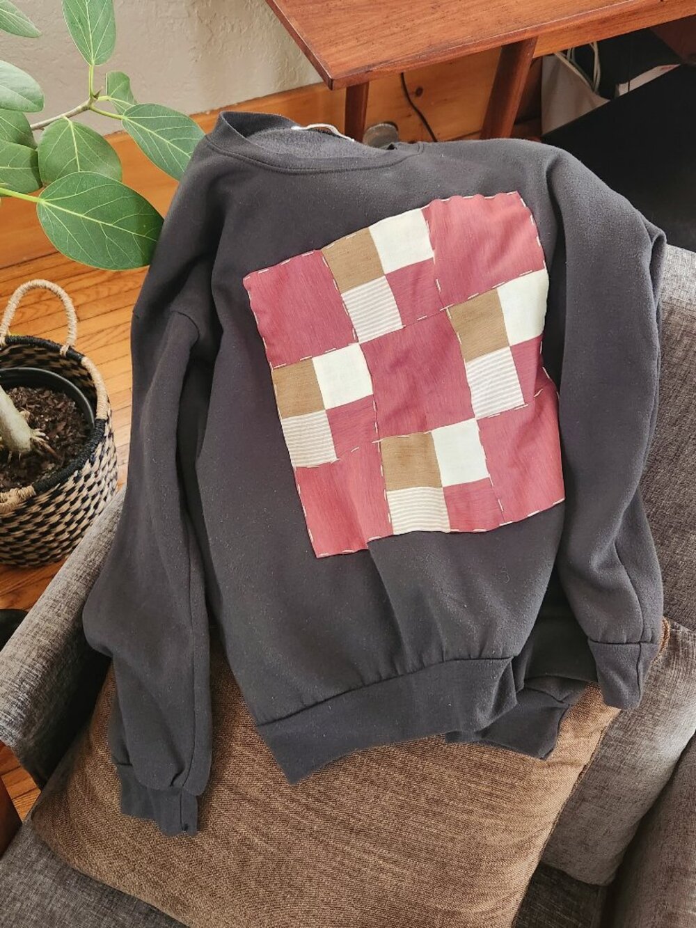 Quiltblock Patchwork Sweatshirt